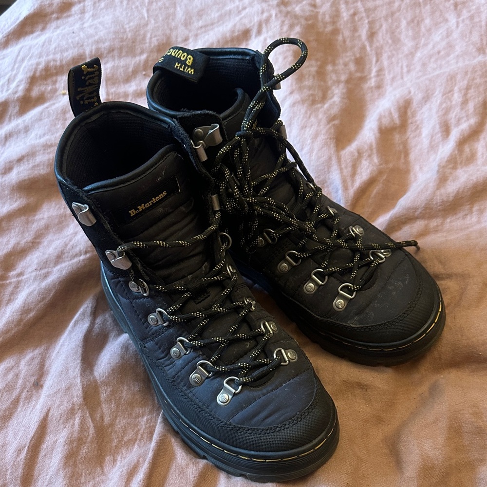 Dr. Martens Combs Tech Padded Black Boots